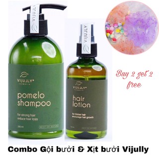 Combo gội bưởi + xịt bưởi vijully