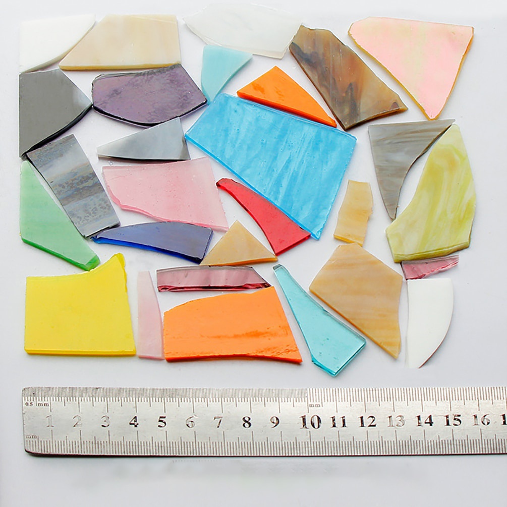 Miếng Dán Kính Trong Suốt Họa Tiết Mosaic Dùng Trang Trí Tường Diy