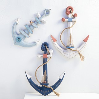 Mỏ neo trang trí kiểu gỗ cũ size 60cm - Decor đồ trang trí theo phong cách biển Địa Trung Hải