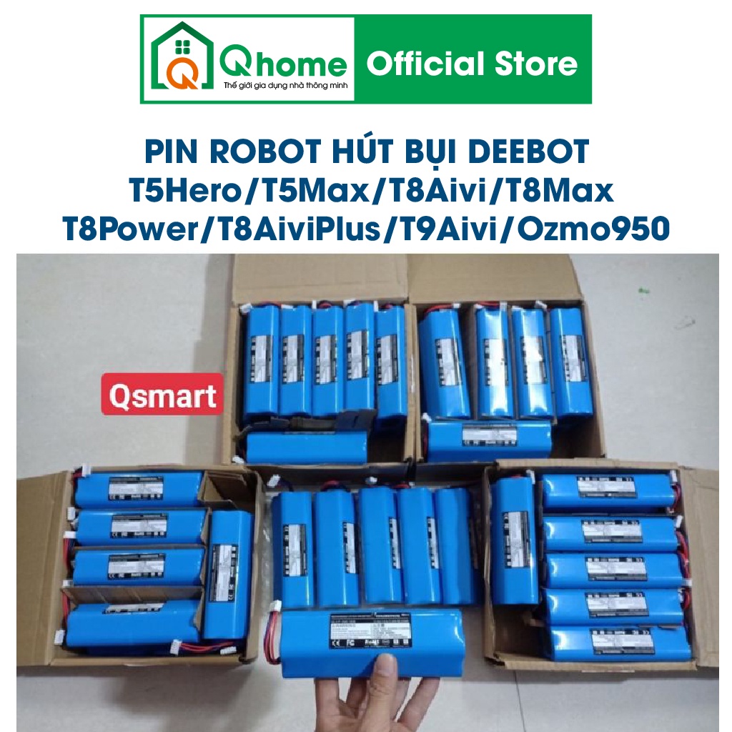 Pin Robot Hút Bụi Ecovacs Deebot T5 Hero/T5 Max/T8 Aivi/T8 Max/T8 Power/T8 Aivi Plus/T9 Aivi/Ozmo 950