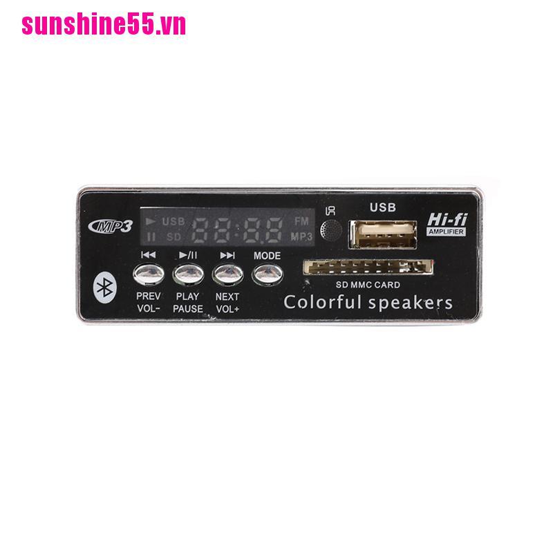 【Sunvn】BT SD USB FM Aux Radio MP3 Player Integrated Car USB Bluetooth MP3 Deco