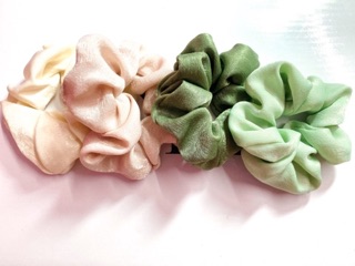 Cột tóc Scrunchies voan lụa cao cấp size L