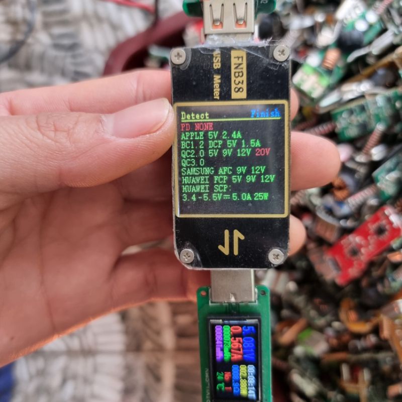 Mạch tẩu sạc nhanh 12v-24v ra cổng usb hoặc type hỗ trợ QC3.0/QC2.0