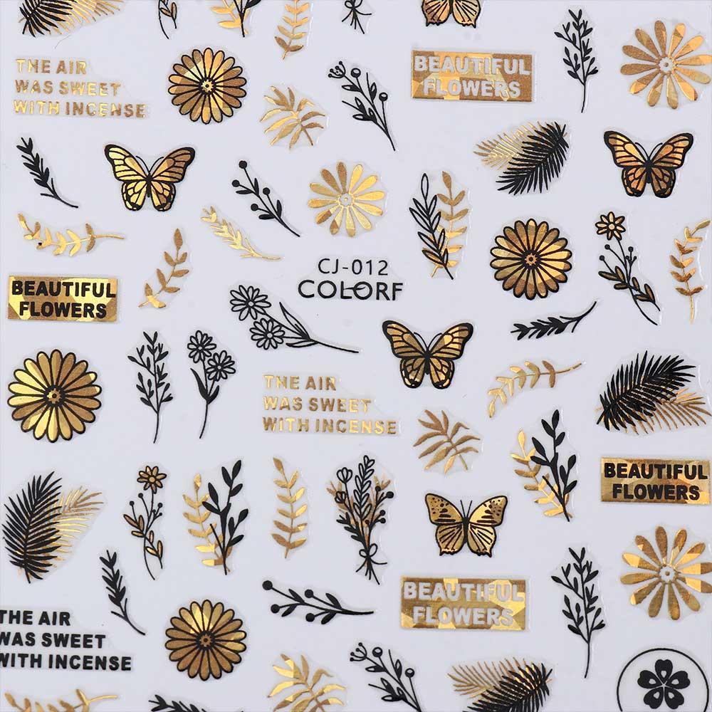 EUTUS Miếng Dán Trang Trí Móng Tay 3D DIY Độc Đáo