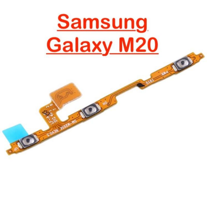 dây nút nguồn Samsung M10 M20 A10 / dây cáp nút tăng giảm âm lượng Samsung M10 M20 A10 dùng chung, hàng zin bóc máy