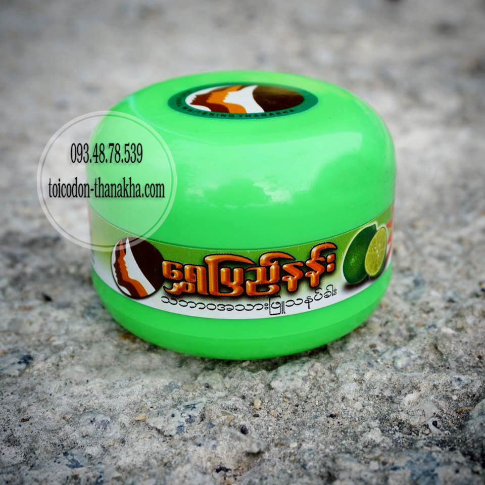 Bột đắp mặt thanakha hương chanh 140gr hsd 12/2024