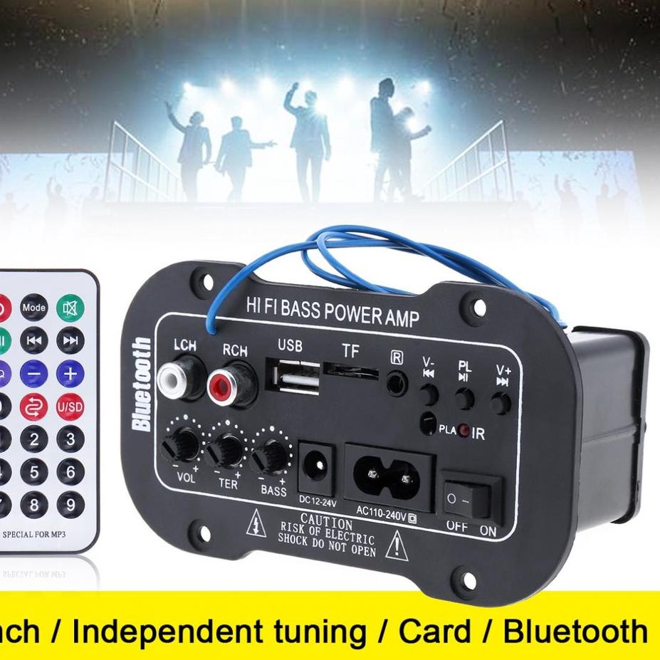(Giao Hàng Miễn Phí)|R-1277||Bảng Mạch Khuếch Đại Âm Thanh Bluetooth 30W USB FM Radio TF Chất Lượng Cao