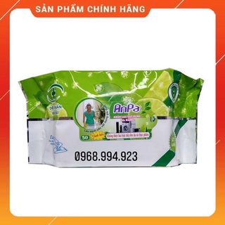 1 bich KHĂN ƯỚT ĐA NĂNG ANPA LAU BẾP LAU VẬT DỤNG SẠCH VẾT DẦU MỠ