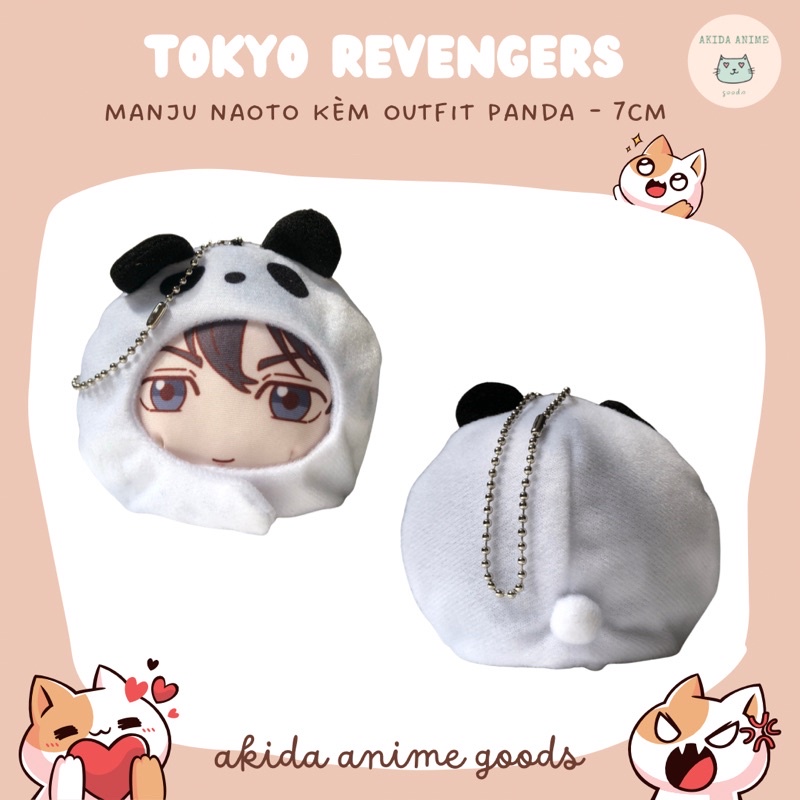「OFF」Đồ bông/ doll/ manju Naoto kèm outfit panda - Anime Tokyo Revengers