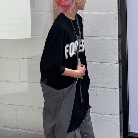 [Mã FAMARAL1 giảm 10K đơn 50K] Áo thun tay lỡ form rộng - phông nam nữ cotton oversize - T shirt Forest - 2N Unisex