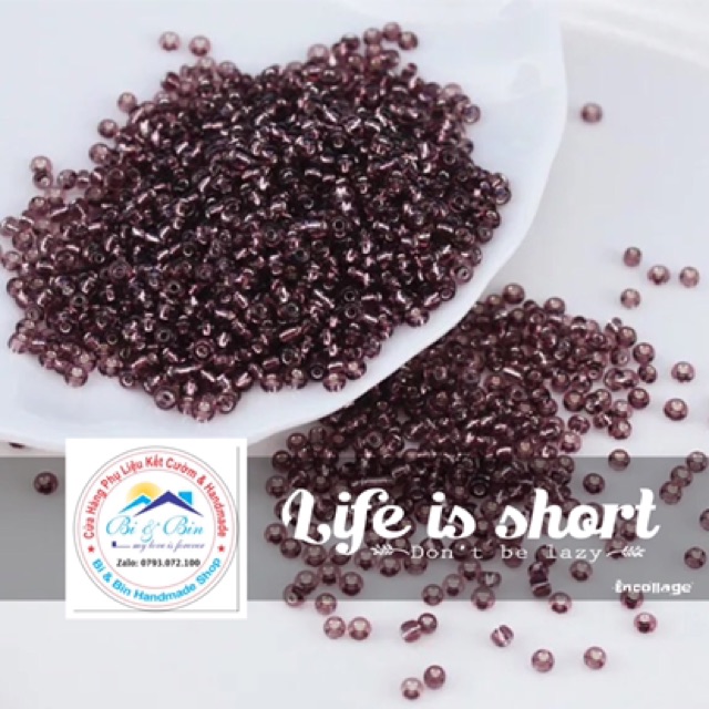 45g Hạt Cườm Thủy 2mm Đính Kết Trang Phục Thời Trang