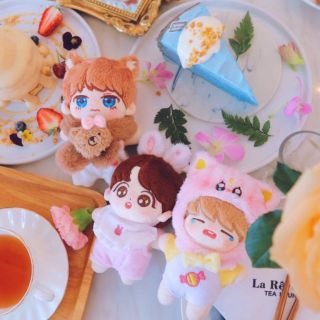 Búp bê nhồi bông 15cm Yuki BTS doll