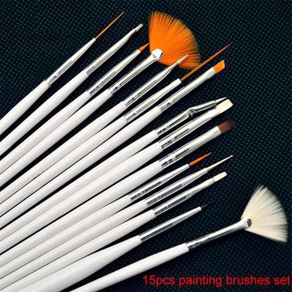 [Hàng mới về] Bộ dụng cụ 20 món gồm bút chấm và cọ chuyên nghiệp dùng cho trang trí móng nghệ thuật