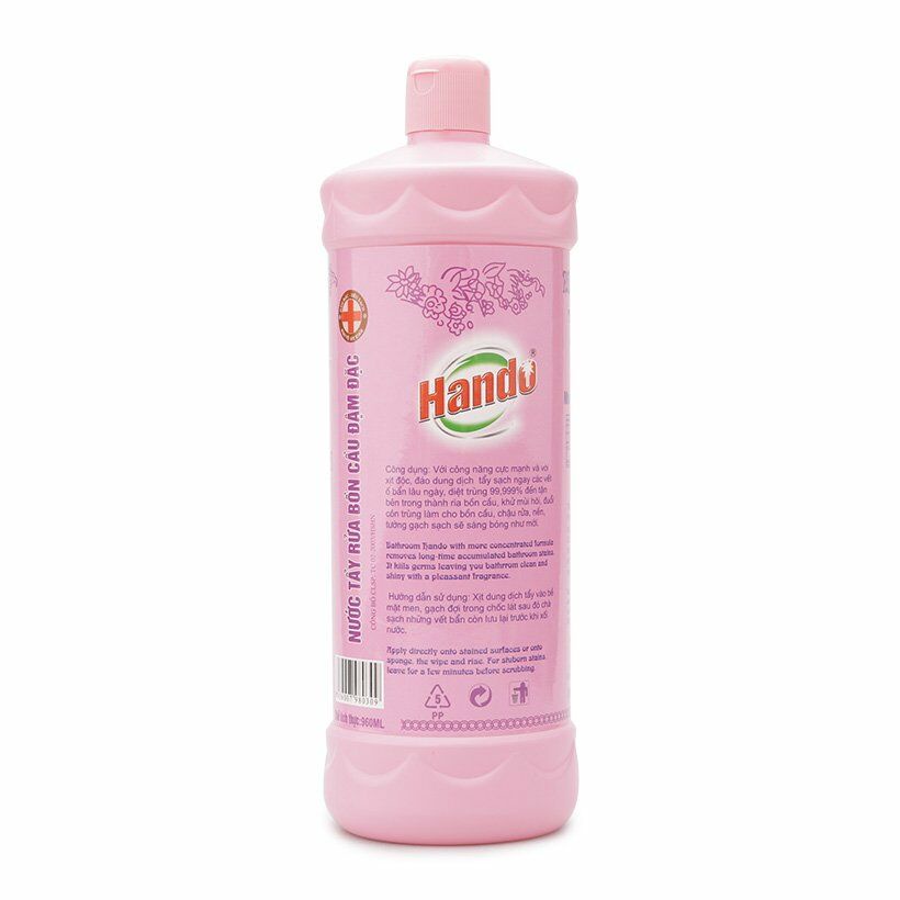 Nước tẩy bồn cầu toilet đậm đặc Hando 960ml