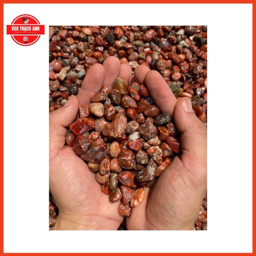 1Kg Đá Phong Thủy Vụn Màu Đỏ ⚡FREESHIP + QUÀ 20K⚡ Hàng Đẹp, Giá Gốc, Rải Nền Nhà, Chơi Hồ Cá, Chậu Kiểng, Lọc Nước,...