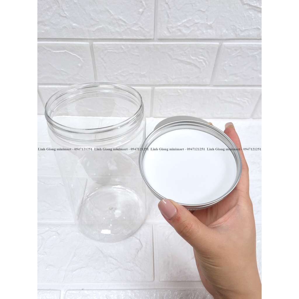 Lọ nhựa nắp nhôm 500ml 1000ml thích hợp đựng omai , đồ khô , gia vị tiện lợi