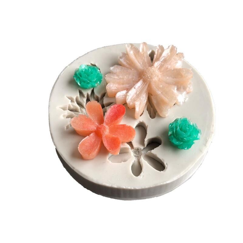 HANDMADE Khuôn Silicone Hình Hoa Sen Làm Trang Sức