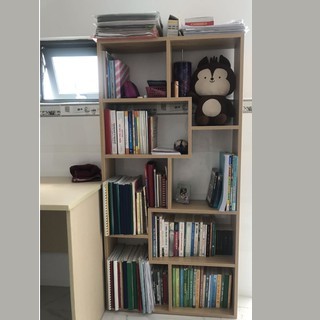 Kệ sách gỗ [ FREE SHIP ] để sàn đa nhiều ngăn màu vân gỗ | BigBuy360 - bigbuy360.vn