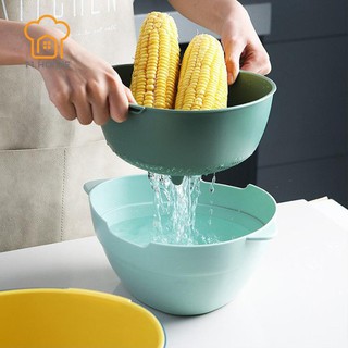 Rổ rửa trái cây, rau củ quả 2 lớp tiện dụng .