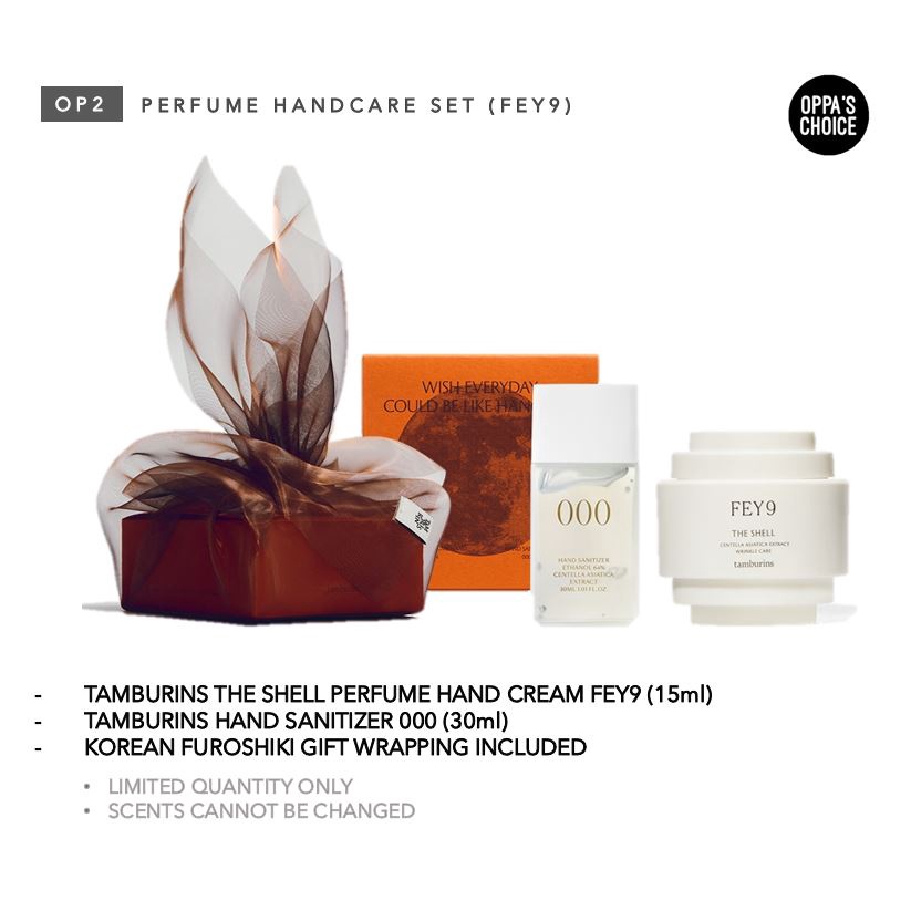 (Hàng Mới Về) SET Chăm Sóc Da Tay TAMBURINS (Kem dưỡng da tay/ Kem dưỡng da hương nước hoa) + Gel khử trùng tay Hand Sanitizer 000