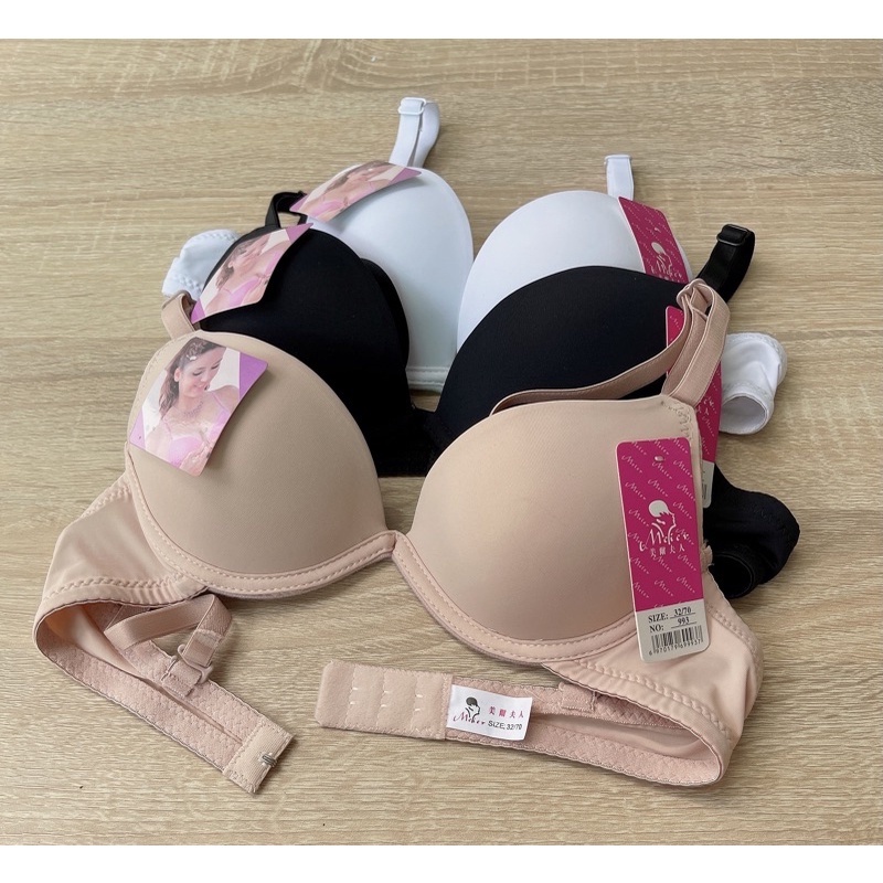 Áo lót có gọng mút mỏng cài sau màu trơn nâng ngực tự nhiên Eva Bra 993