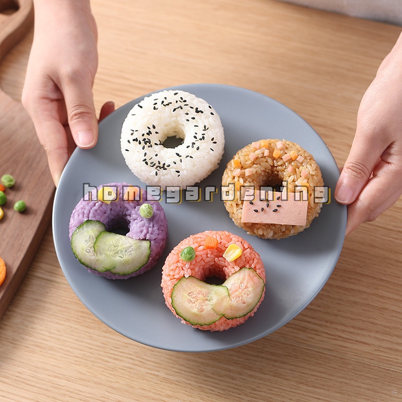 Khuôn Làm Cơm Nắm Hình Bánh Donut Cho Bé