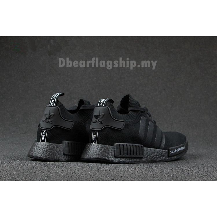 Giày Chạy Bộ ADIDAS NMD R1 PRIMEKNIT Màu Trắng Đen Nhật Bản