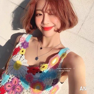 Áo ba lỗ hoa len móc [ Hàng order ]