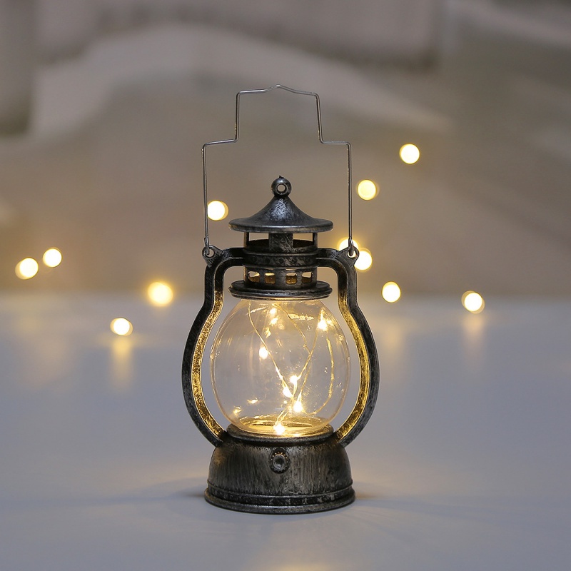 Đèn dầu bóng LED kiểu dáng nhỏ gọn trang trí cho tiệc giáng sinh Halloween sinh nhật