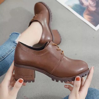Giày đốc da ulzzang