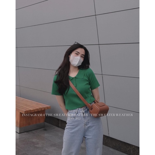 áo len dệt kim cổ bẻ mix 3 khuy (m07#)