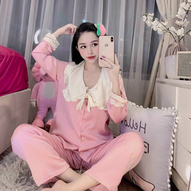 Pijama Lụa Dài Tay Cao Cấp SAVVY