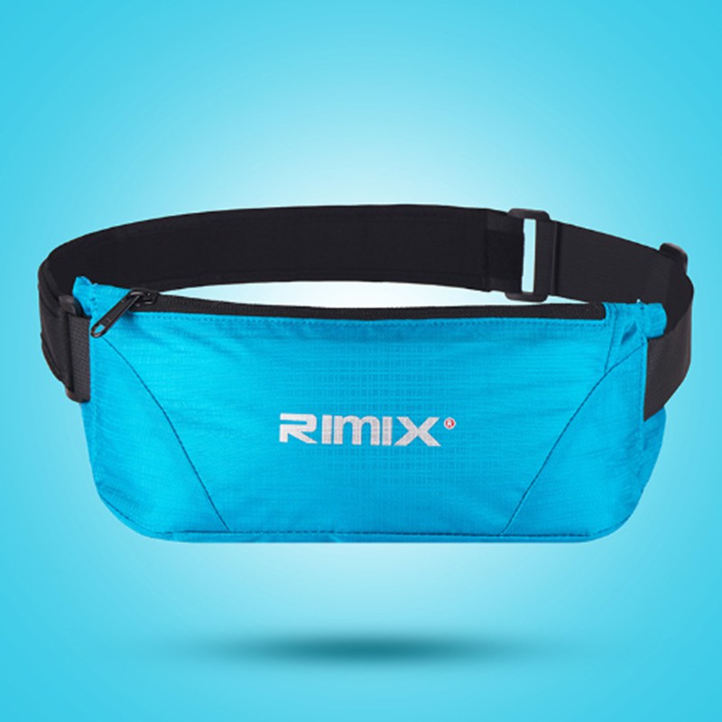 RIMIX Fitting Waist Bag Belt Outdoor Sports Fitness Leisure Running Equipment Men Women Waterproof  Blue