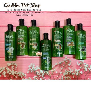 Sữa Tắm Cho Chó Mèo Olive Essence Khử Mùi Dưỡng Lông Diệt Ve Rận 450ml