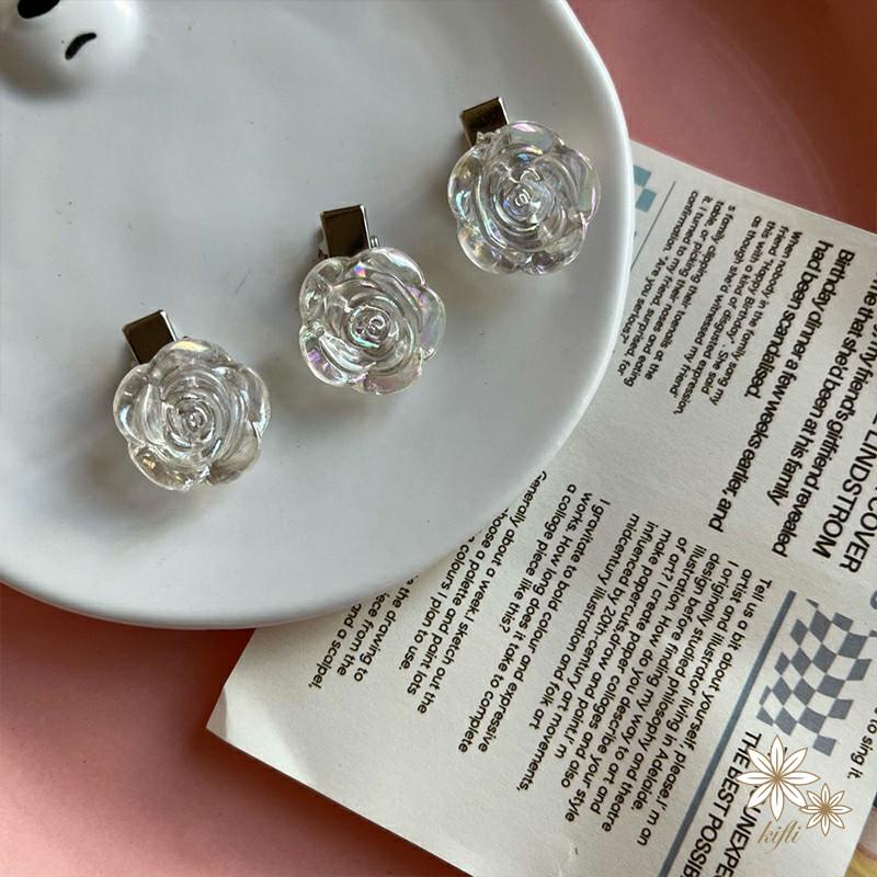 Kẹp Tóc Hình Hoa Trà Nhỏ Phong Cách Mới 2021 Cho Nữ