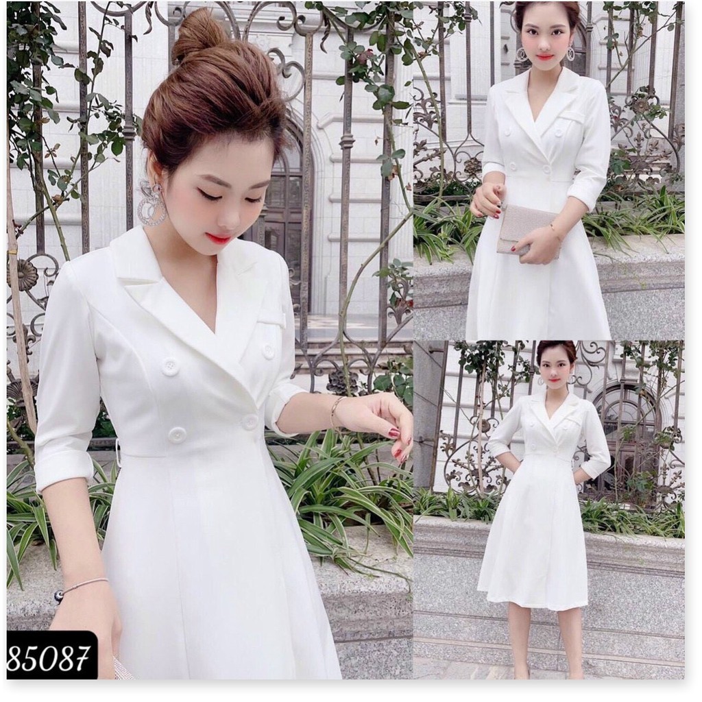 ĐẦM XOÈ TRẮNG VINTAGE SANG TRỌNG XINH XẮN , CHO CÁC NÀNG/ CÓ ĐỦ SIZE LANA FASHION