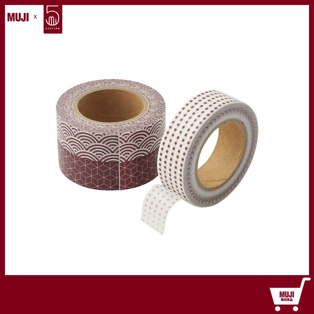 Washi Tape Muji | Băng Keo Giấy - Hàng Chính Hãng