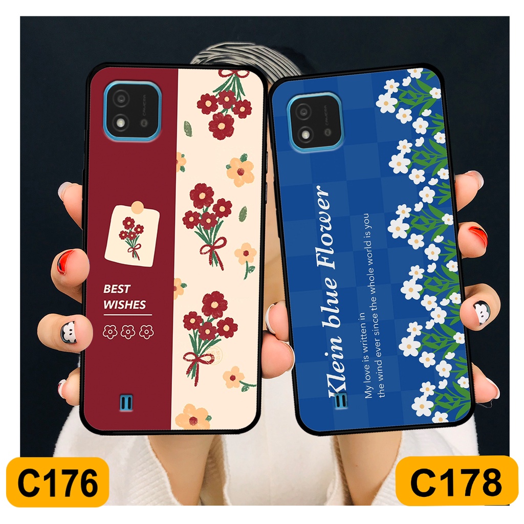 Ốp Realme C11 / Realme C11 2020 / C11 2021 in hình hoa cỏ nhẹ nhàng,họa tiết caro xinh xắn.ốp lưng chống sốc