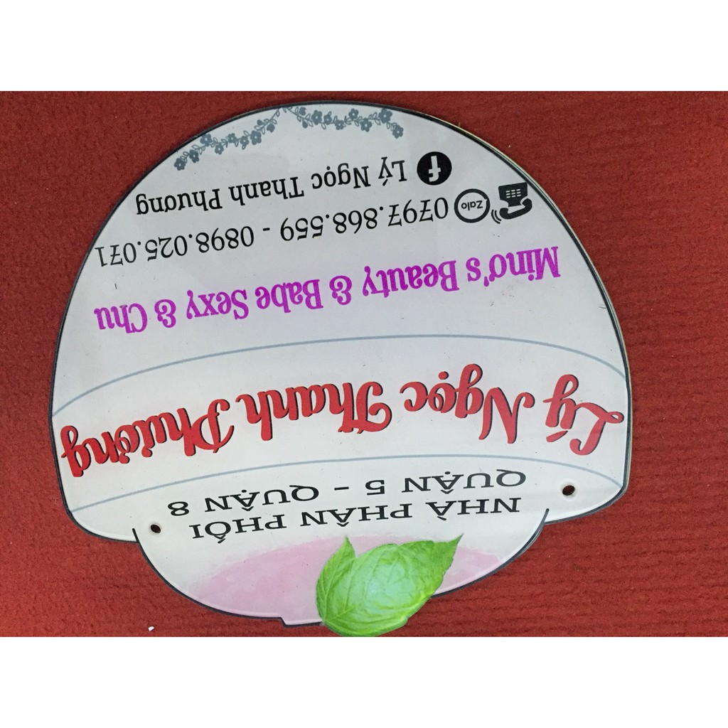 Bảng hiệu mica treo shop - Thiết kế theo yêu cầu - in thông tin shop của bạn