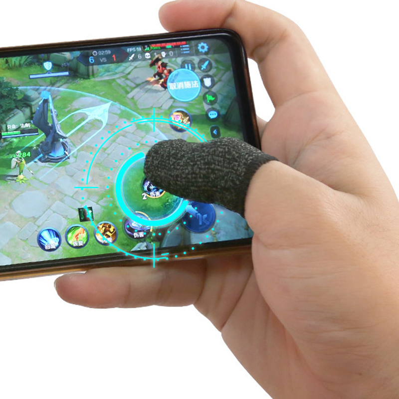 Găng tay Cotton Siêu Mỏng Thoáng Khí Chống Mồ Hôi Bảo Vệ Ngón Tay Chơi Game