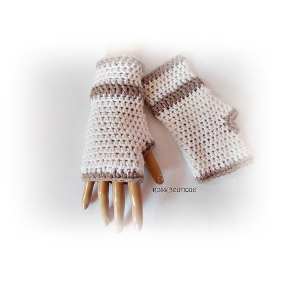 [Handmade- G3] Găng tay handmade - Găng tay len móc tay không ngón trang nhã cho mùa đông này