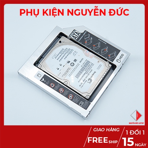 Khay ổ cứng thay thế ổ DVD - Caddy Bay HDD SSD SATA 3