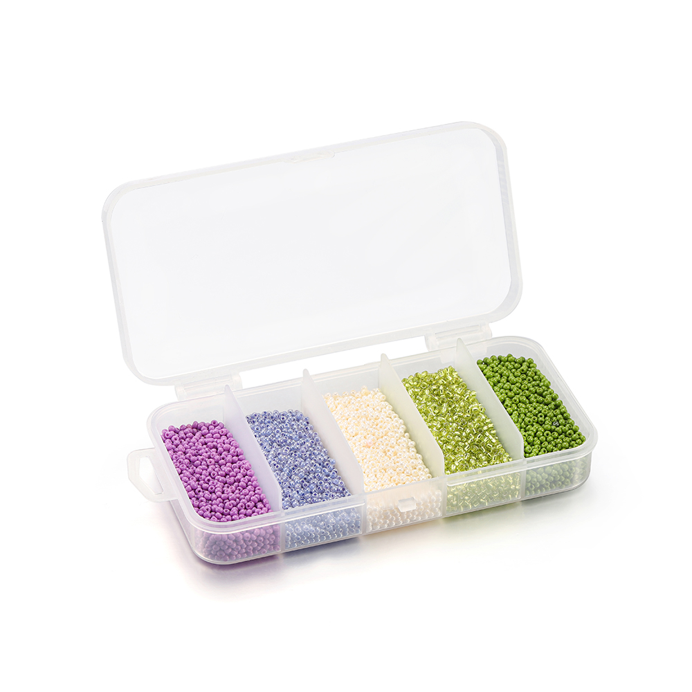 St.kunkaa 9000 cái / hộp hạt đầy màu sắc đặt 2mm để làm đồ trang sức