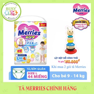 {Tặng Quà} Tã Merries nội địa Nhật nhập khẩu chính hãng Kao VN- Đủ Size NB90,S82,M64,L54,XL44-M58/L44/XL38/XXL26