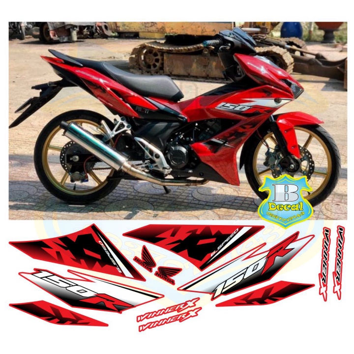 ( Quí khách vui lòng mang ra tiệm cho thợ dán ) Tem winner X đỏ