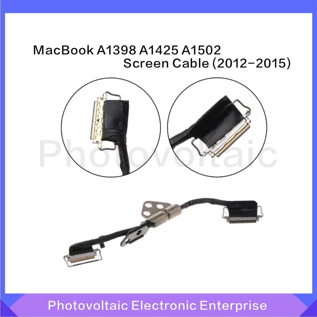 Mới Dây Cáp Màn Hình LCD + Bản Lề 15 "2012 2013 2014 2015 A1398 A1425 A1502 Cho MacBook Pro Retina A1398