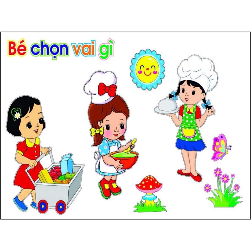 Combo 10 Bộ tranh góc trang trí mầm non