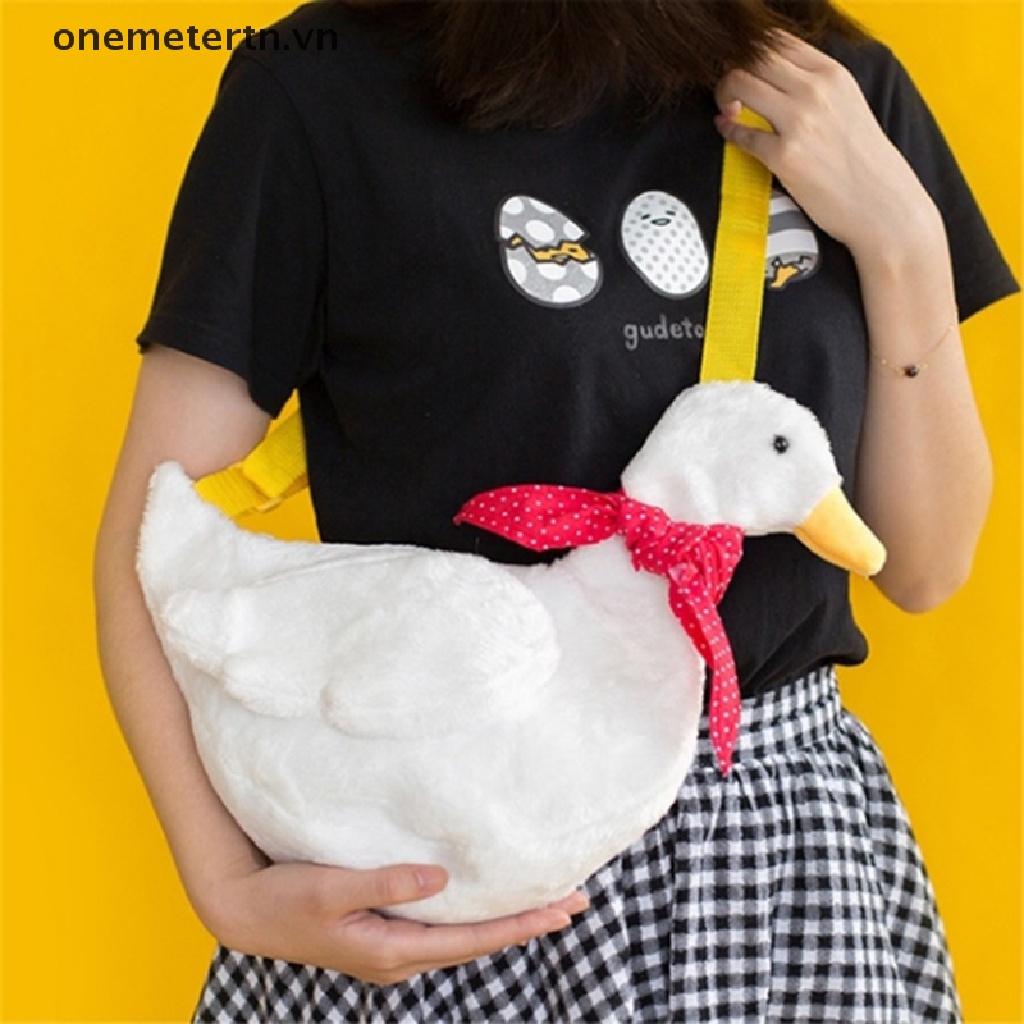 Túi Đeo Chéo Hình Vịt Bông Phong Cách Lolita Đáng Yêu Vn VN VN