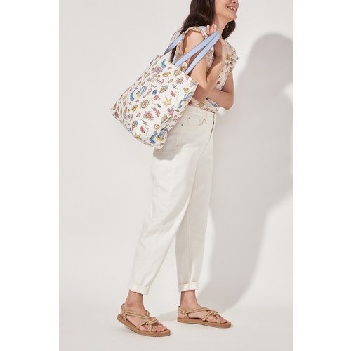 Cath Kidston - Túi hai mặt Large Reversible Everyday Tote Summer Time - 1001907 -  Warm Cream