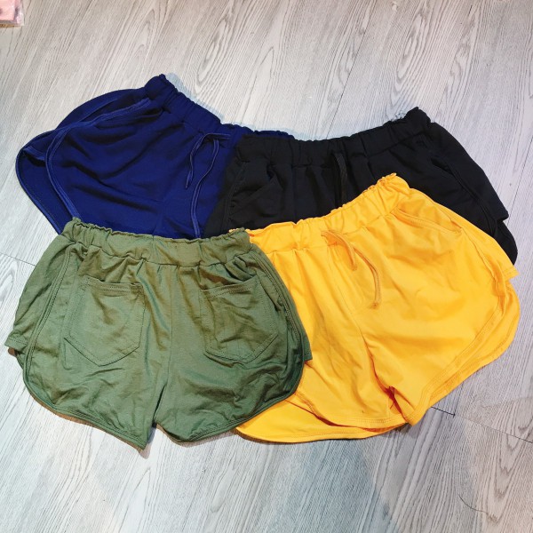 Quần sooc thái xẻ vạt 5 màu nữ - Short đùi da cá thun trơn ulzzang HOT | BigBuy360 - bigbuy360.vn